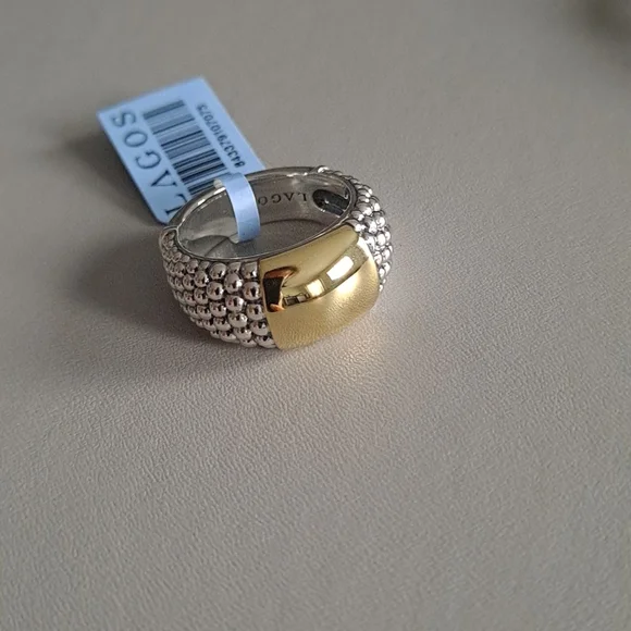 NWT Lagos High Bar Smooth Plate ring - Picture 2 of 16